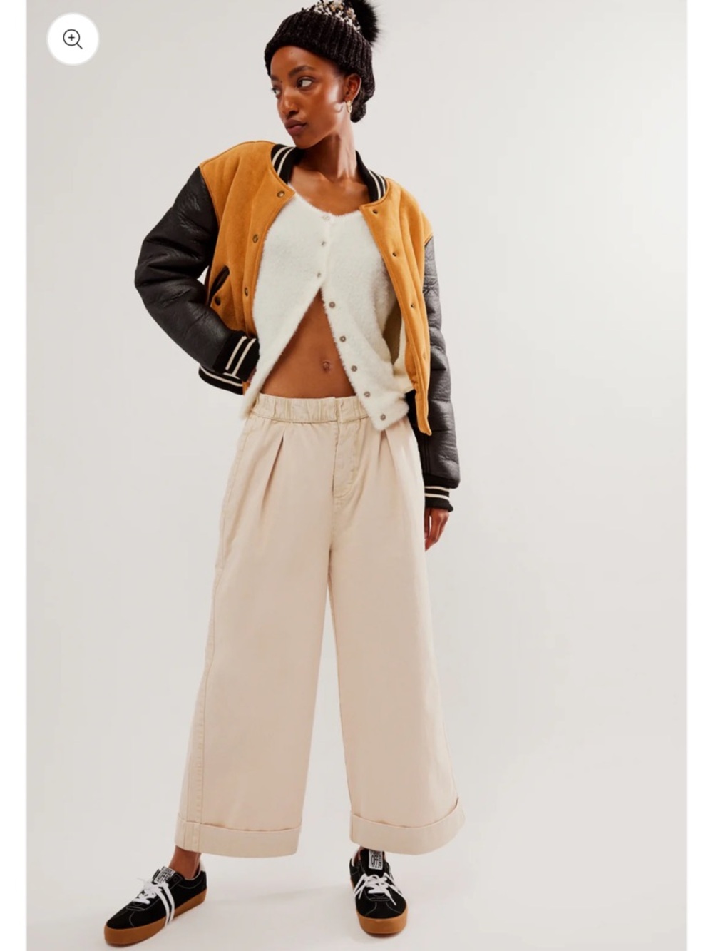 FREE PEOPLE AFTER LOVE CUFF PANT medium